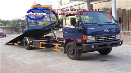 Xe cứu hộ giao thông sàn trượt kéo chở xe hyundai HD120SL